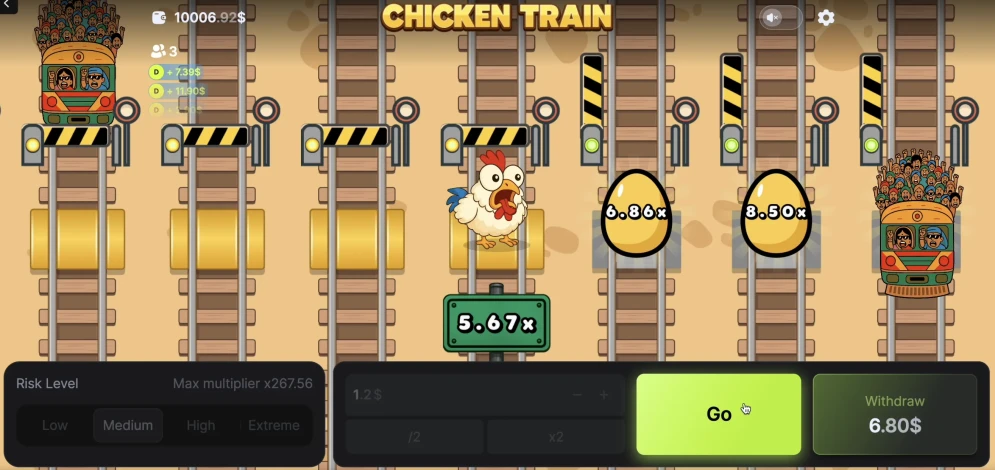 Chicken vs Train Game